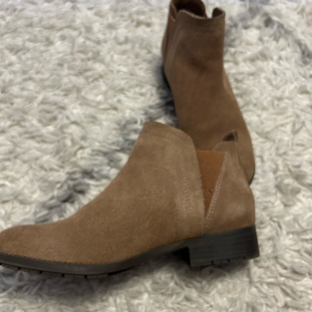 Bass Real leather brown mini boots